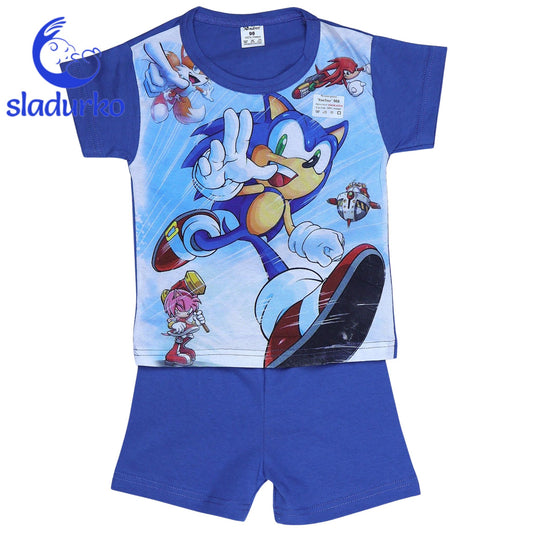 Пижама от две части с къс ръкав