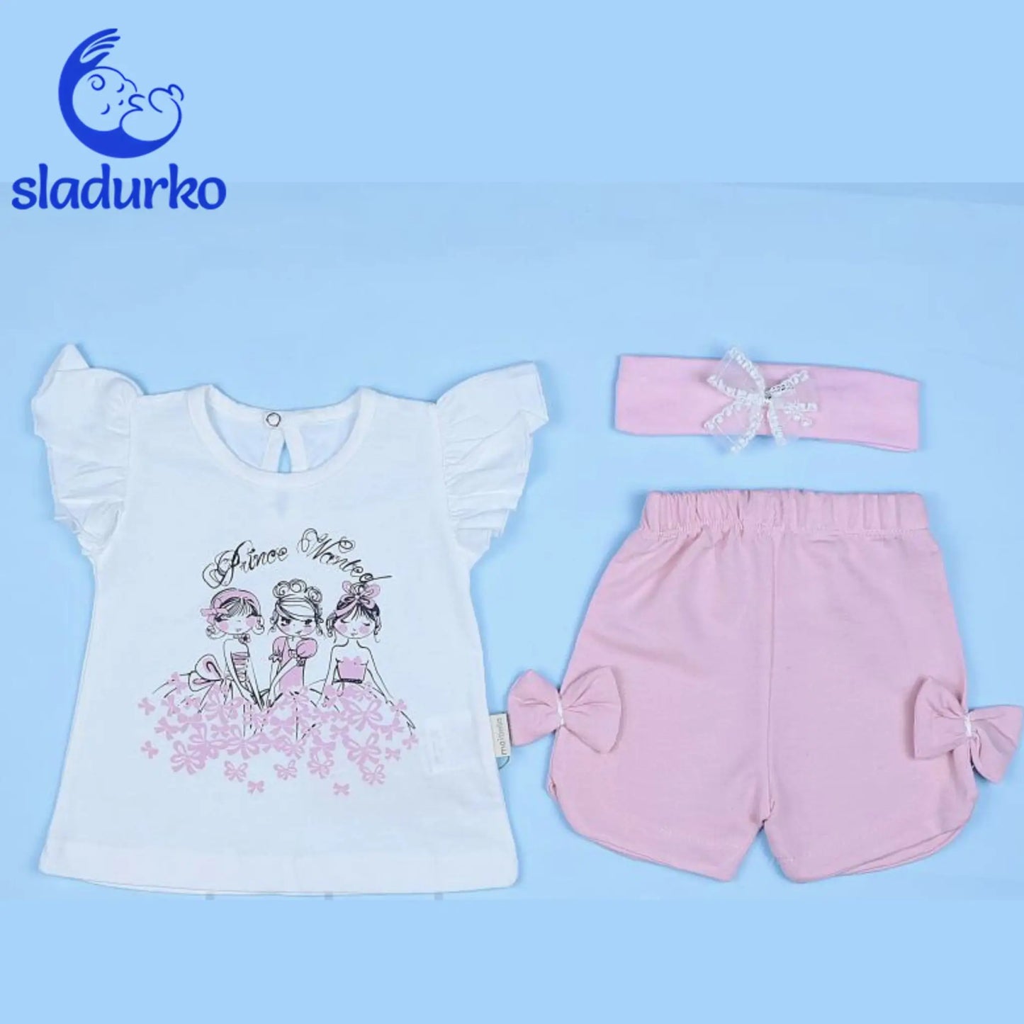 Летен комплект за момиче от три части