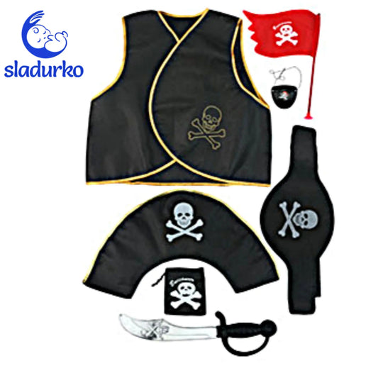 Пиратски костюм комплект със сабя