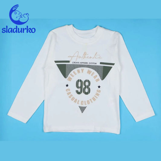 Яке с качулка, блуза с дълъг ръкав и дънки + колан - комплект за момче