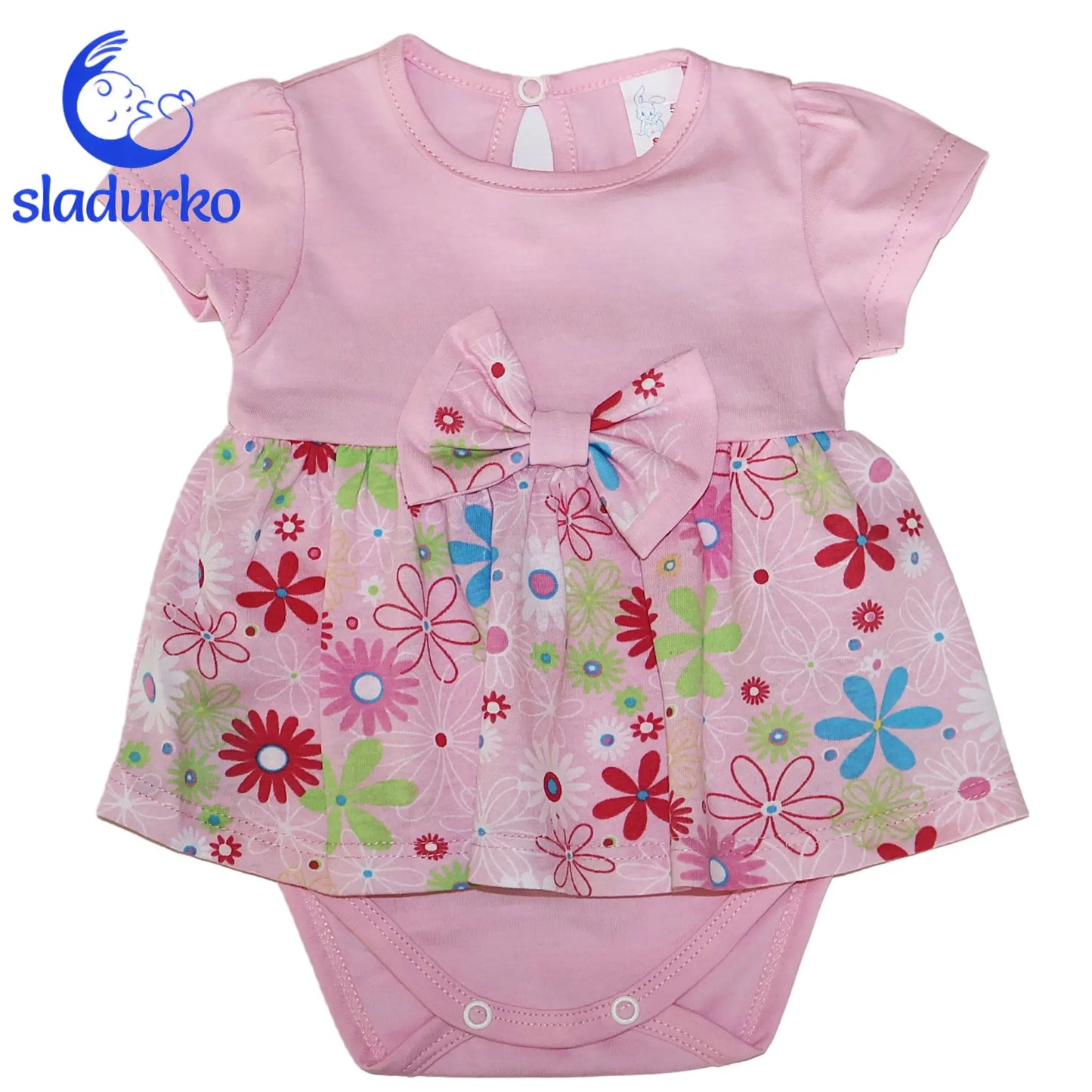 Боди-рокля с цветя