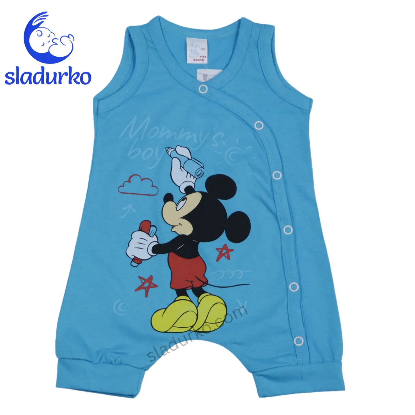 Бебешки гащеризон  син цвят