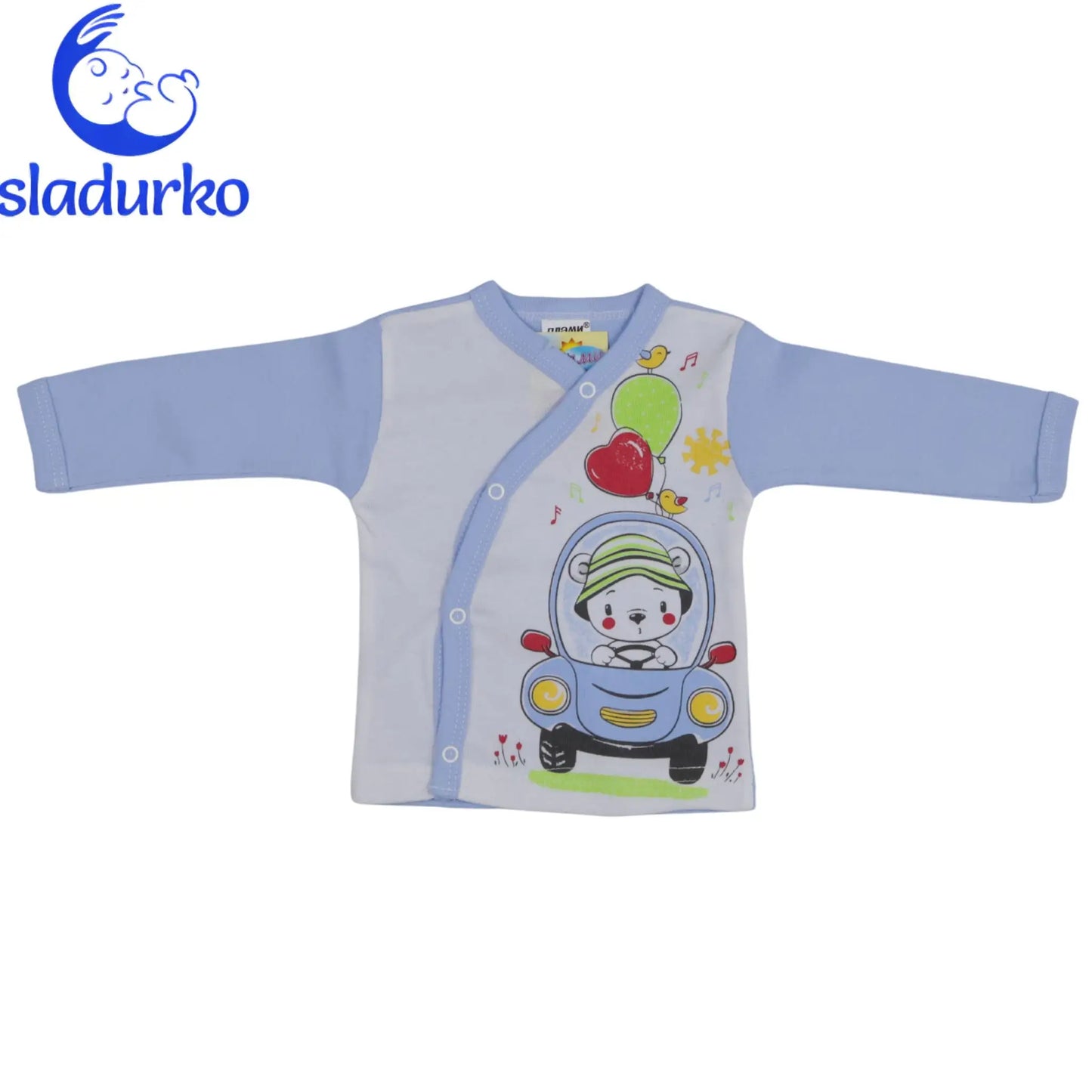 Бебешки комплект от 2 части – блузка с дълъг ръкав и ританки