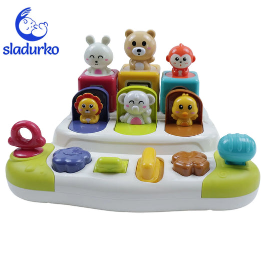 Занимателен център "Изскачащи приятели" - POP UP играчка за бебета