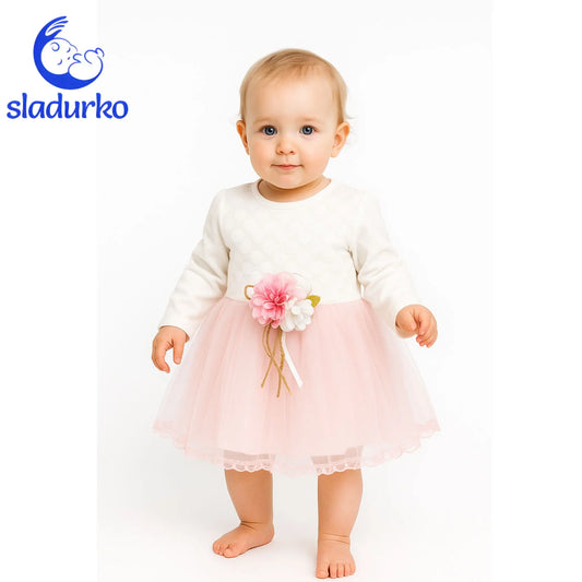 Бебешка рокля с тюл