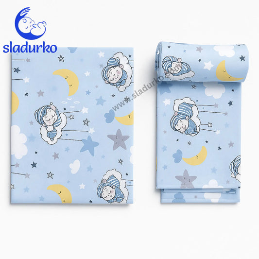 Спално бельо от две части долен чаршаф и калъфка за възглавница