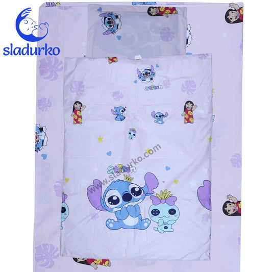 Детски спален комплект Ранфорс - олекотено, възглавница, калъфка за възглавница, долен чаршаф