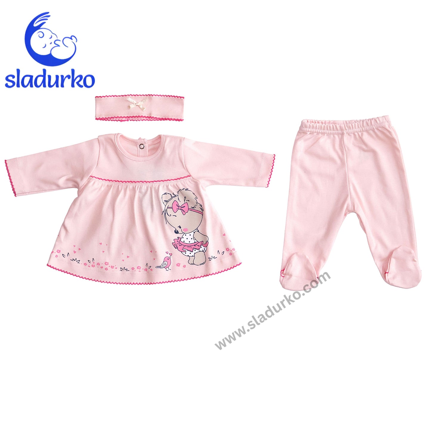 Туника с лента за глава и ританки или клинче