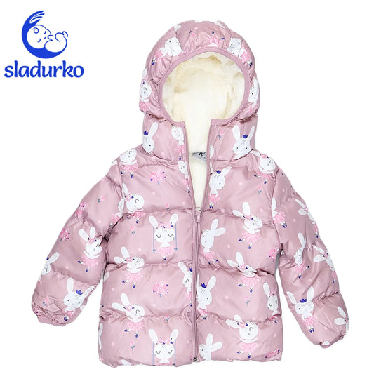 Топло детско зимно яке с качулка