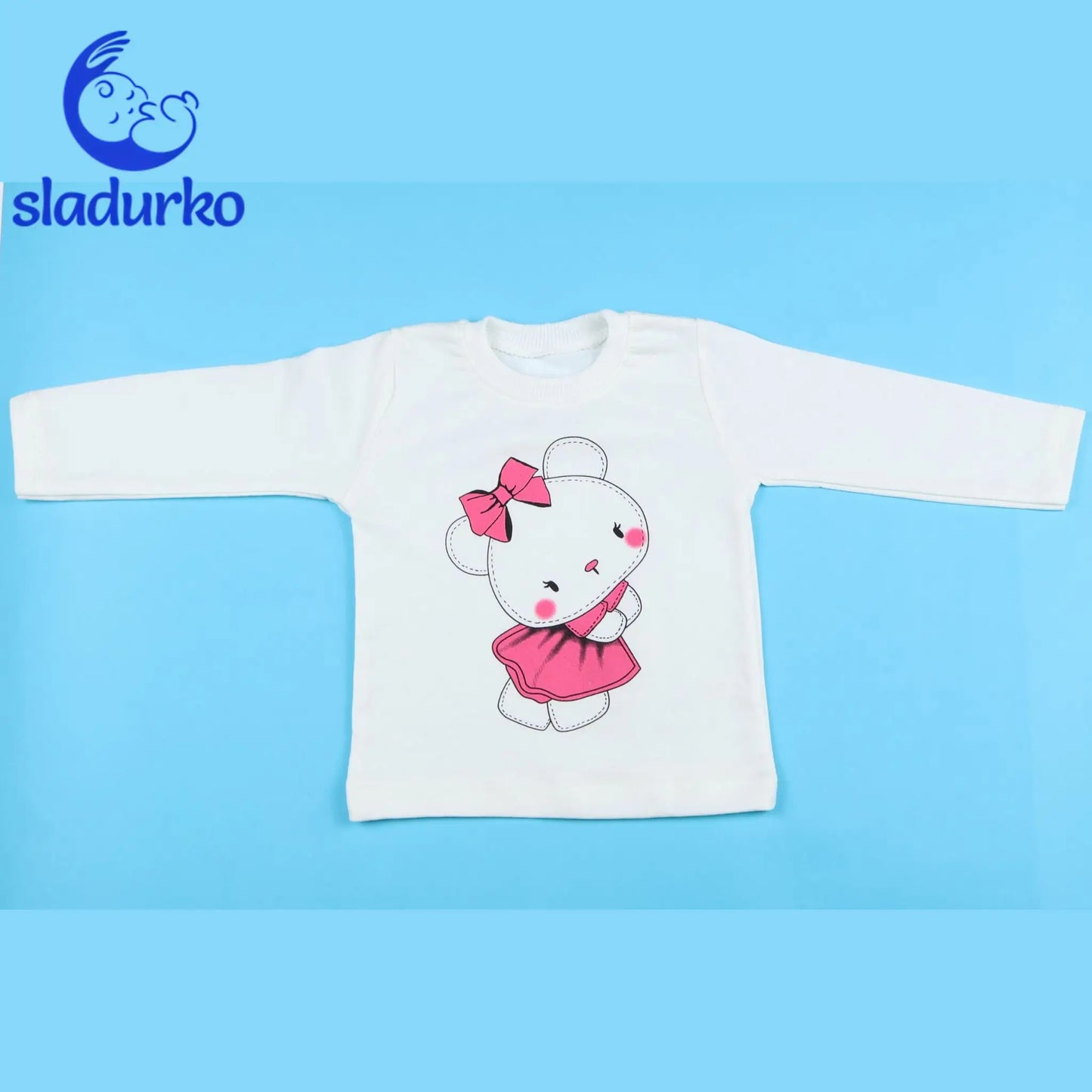 Комплект от три части за момиче в нежно розово