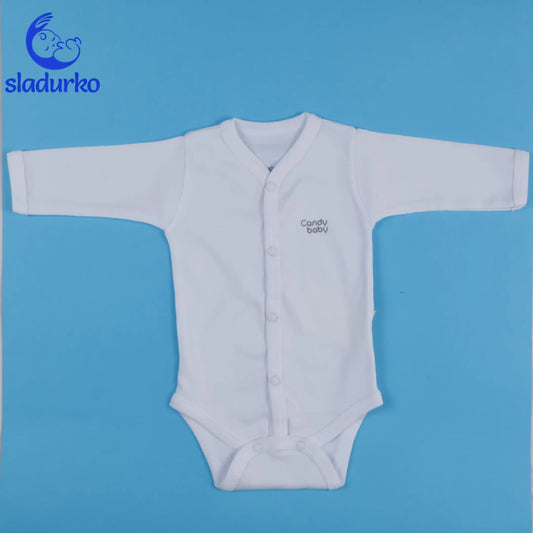 Боди с дълъг ръкав и средно закопчаване