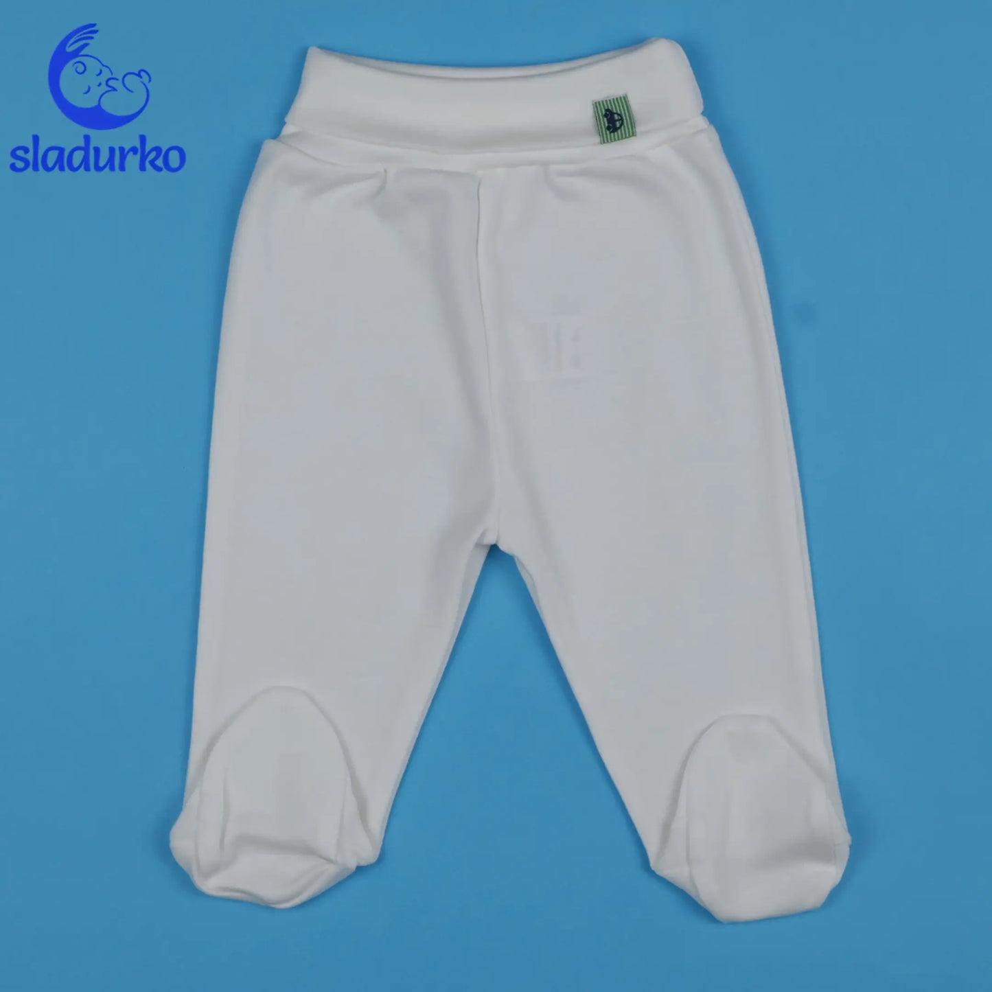 Бели бебешки ританки с мека памучна материя