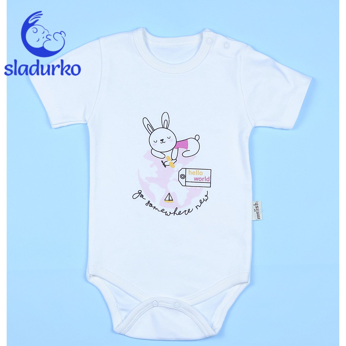 Детски комплект две части - боди и панталонки за момиче