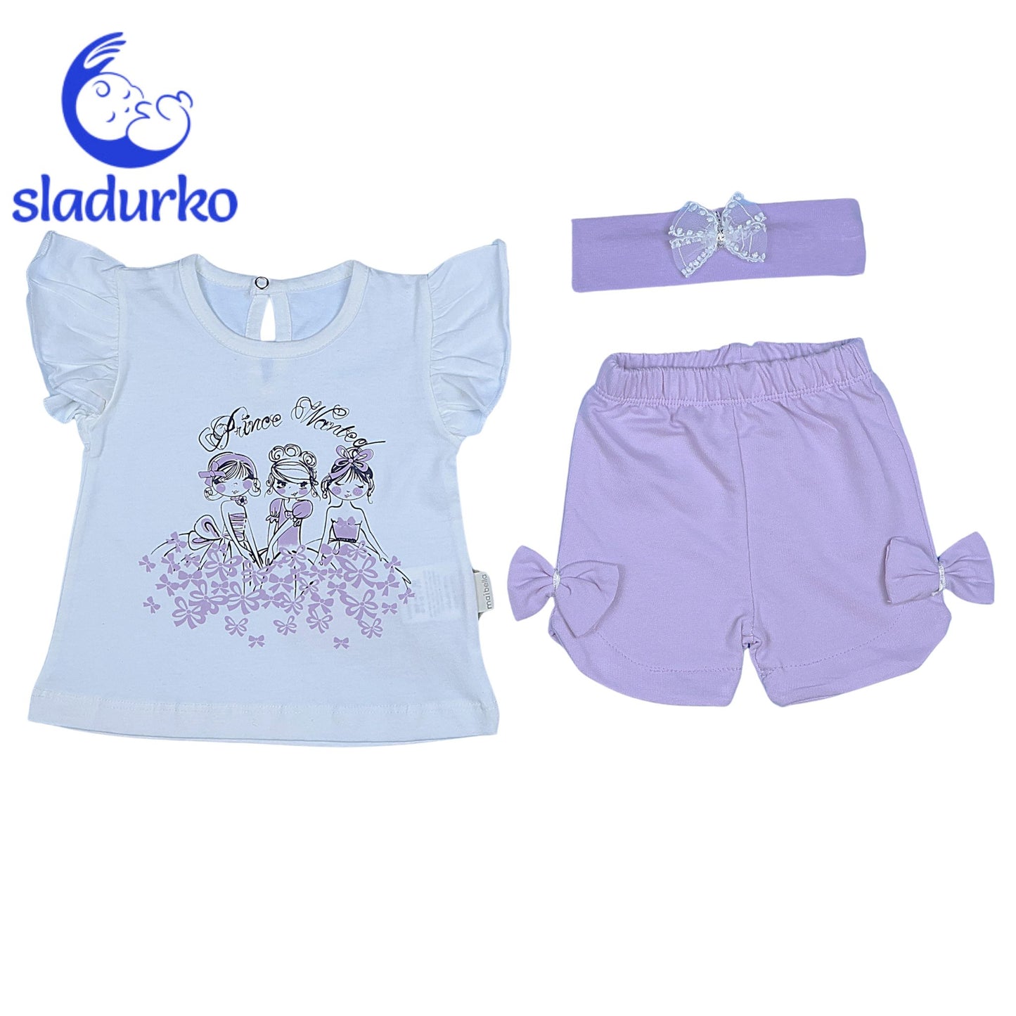 Летен комплект за момиче от три части