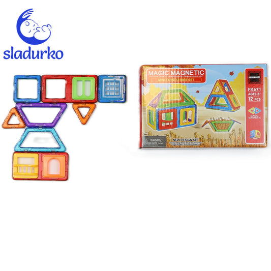 Магнитен конструктор 12 части