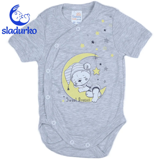 Бебешко боди с апликация на мече