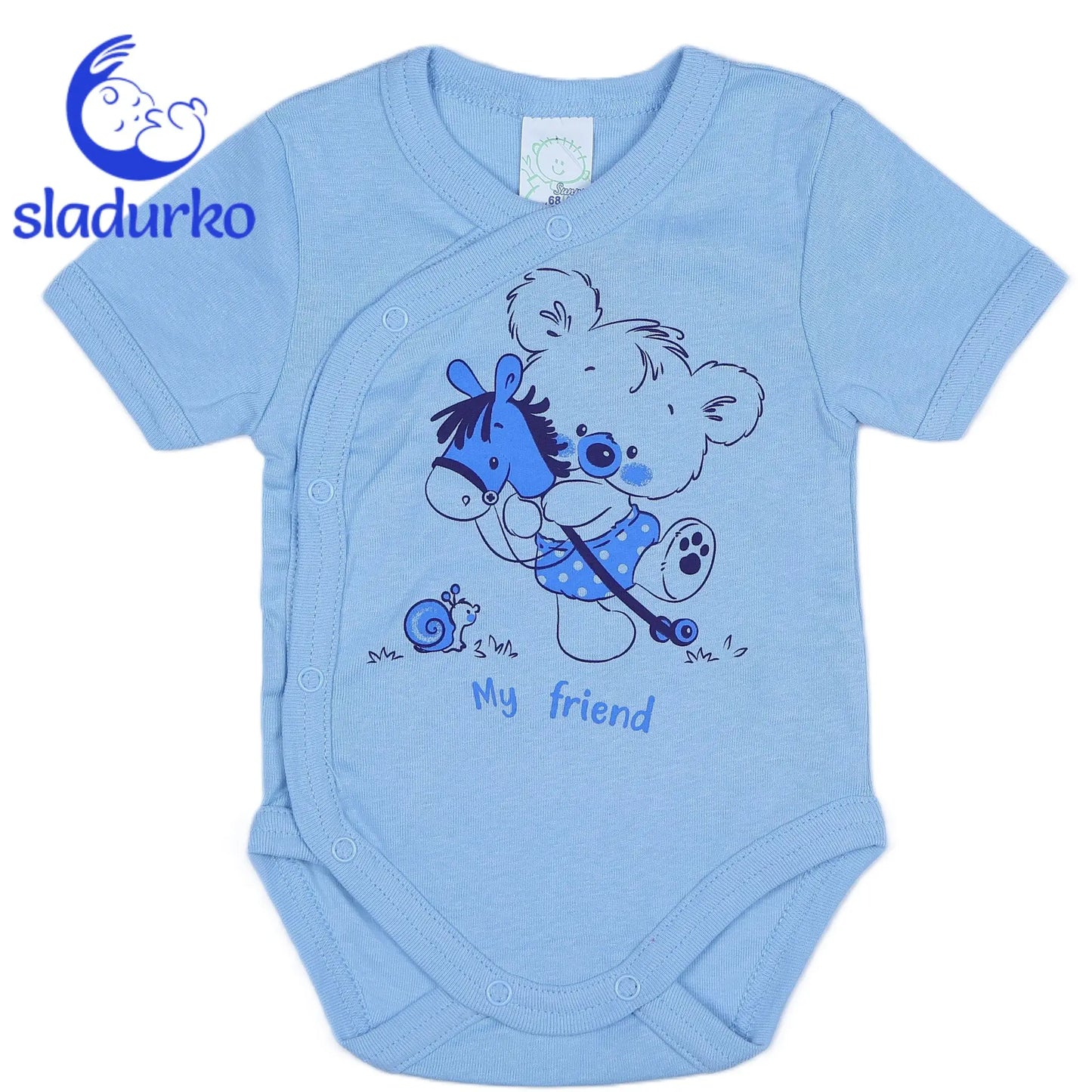 Боди с дясно странично закопчаване