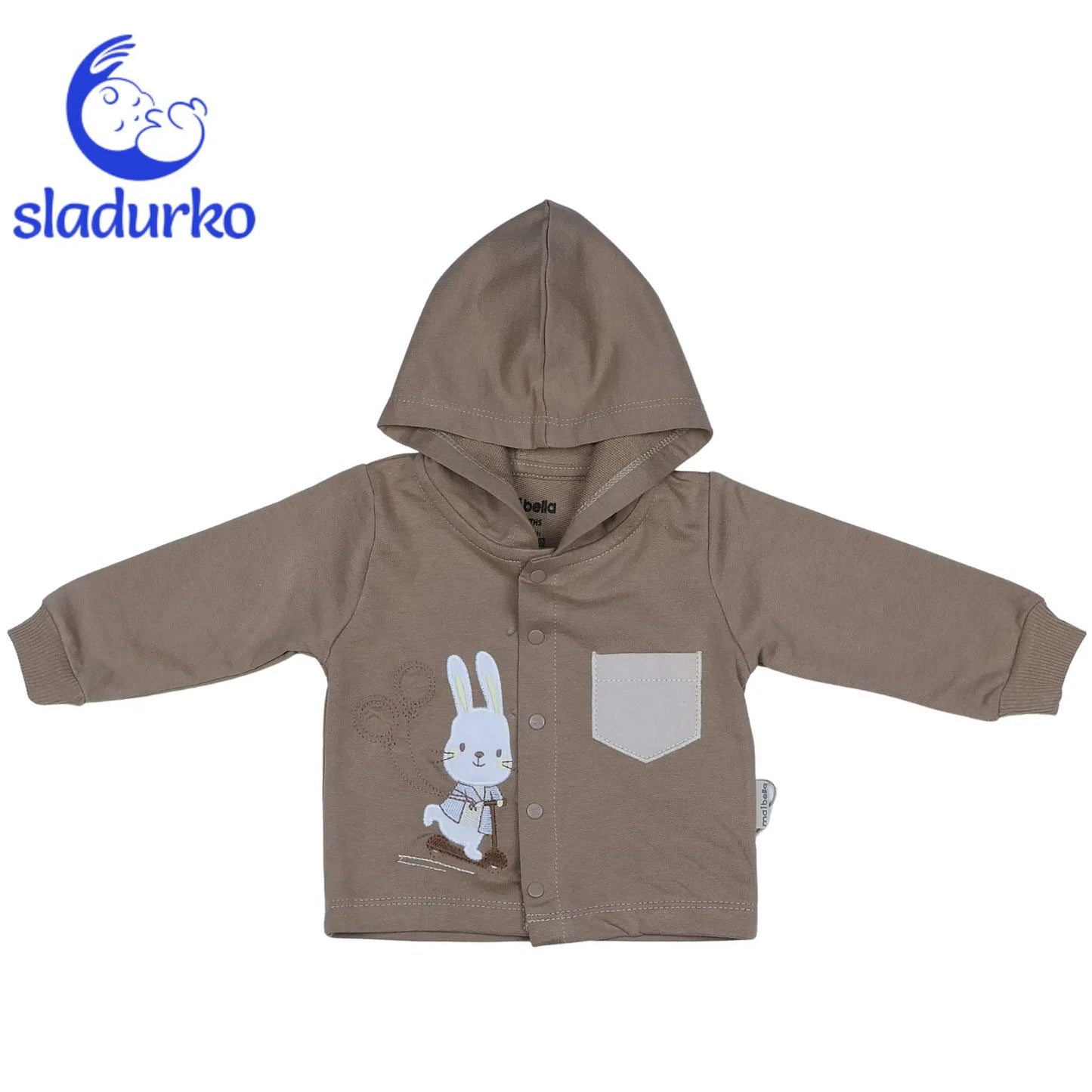 Комплект от три части за момче - суитчер с тик так копчета , боди и панталонки