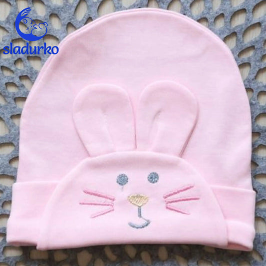 Шапка за момиче със зайче