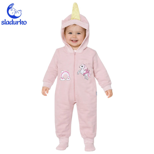 Бебешки гащеризон "Еднорог" с качулка