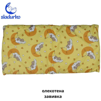 Бебешка олекотена завивка от памук ранфорс с мечета върху луната
