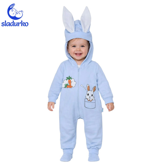 Бебешки гащеризон "Зайче" с качулка