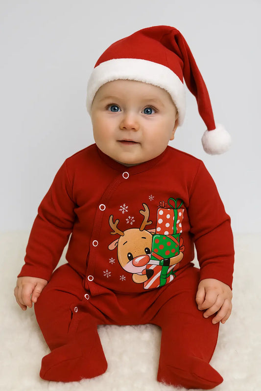 Бебешки коледен гащеризон