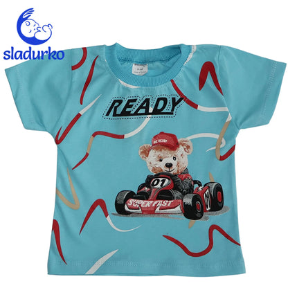 Детски летен комплект "Ready to Race" - тениска и къси панталонки