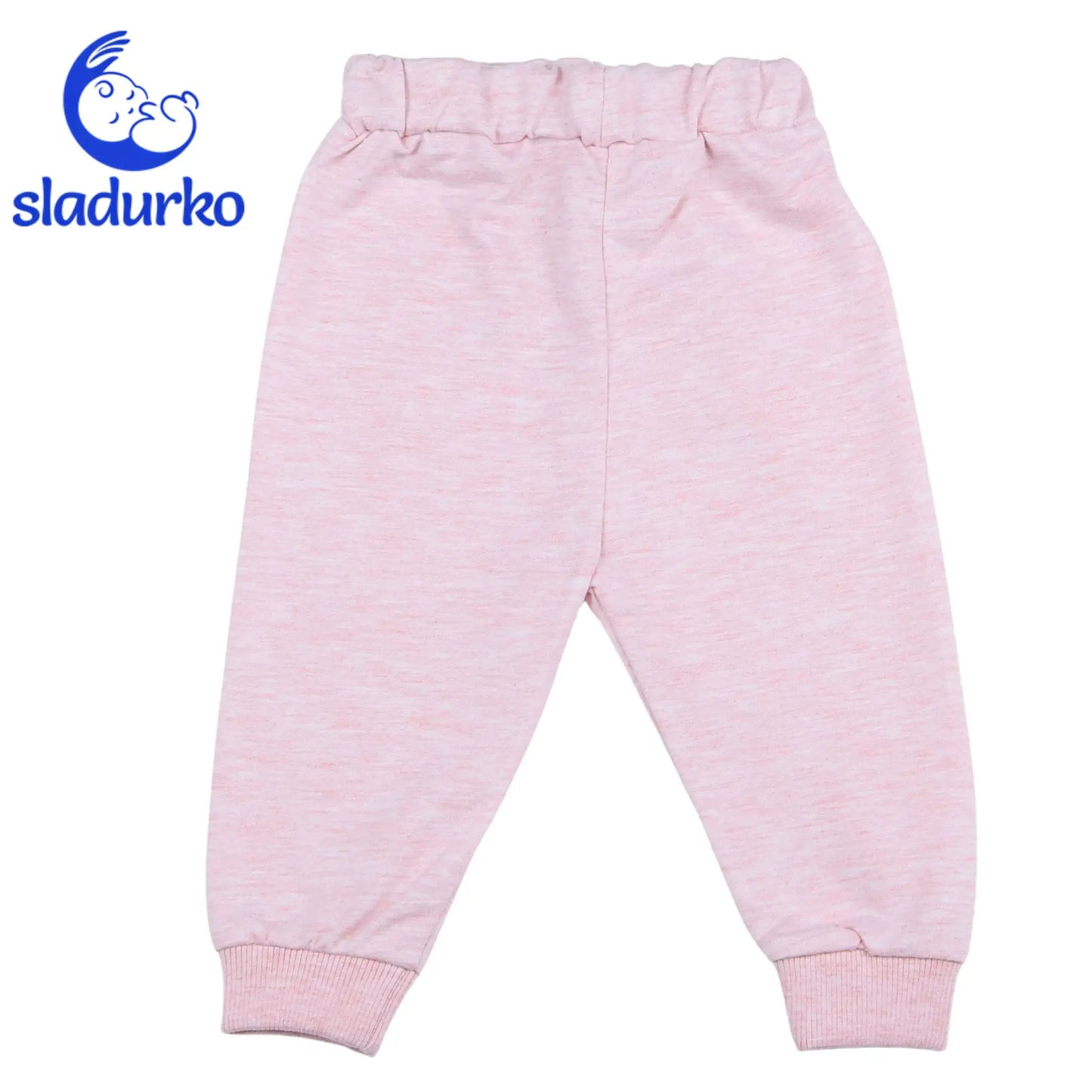 Комплект от три части за момиче в нежно розово