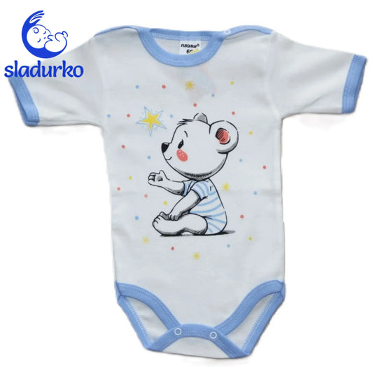 Боди с къс ръкав мече