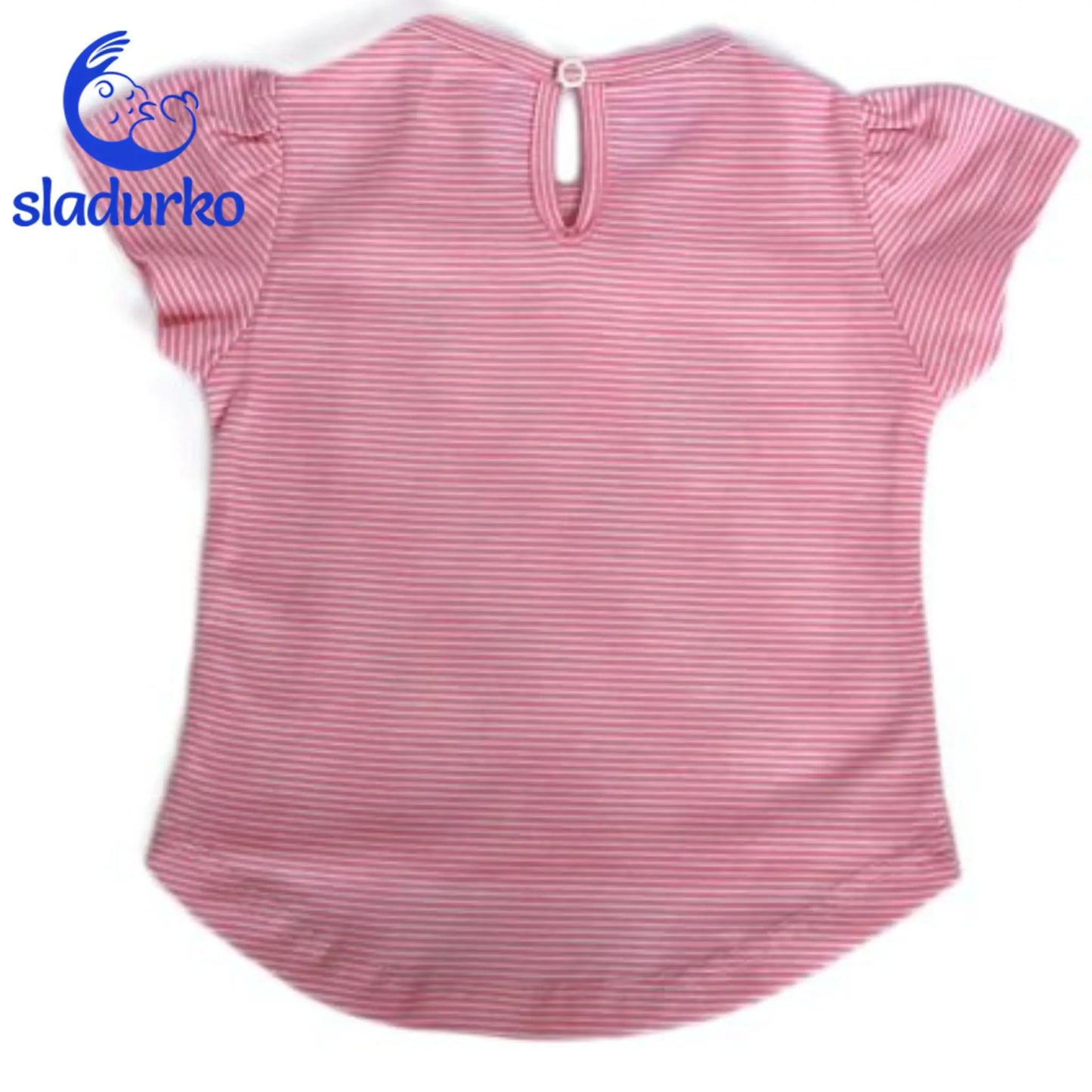 Бебешка тениска с къс ръкав за момиче