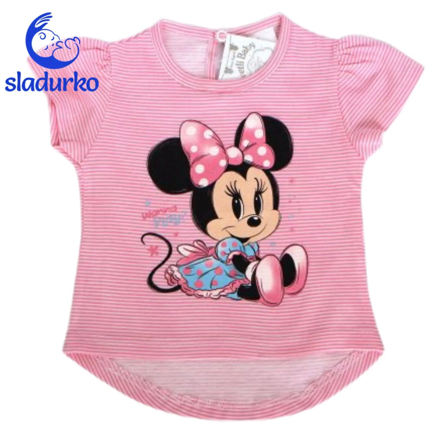 Бебешка тениска с къс ръкав за момиче