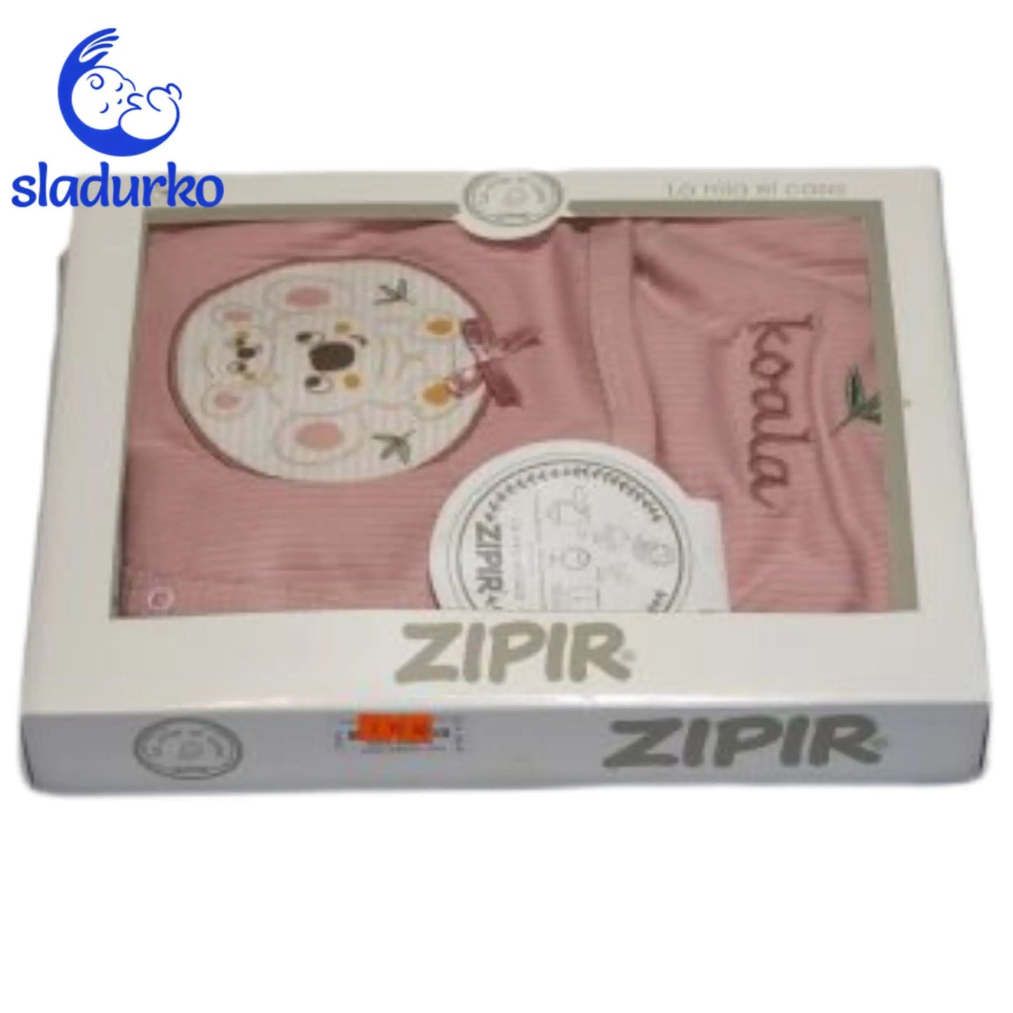 Бебешки комплект за изписване розов с коала