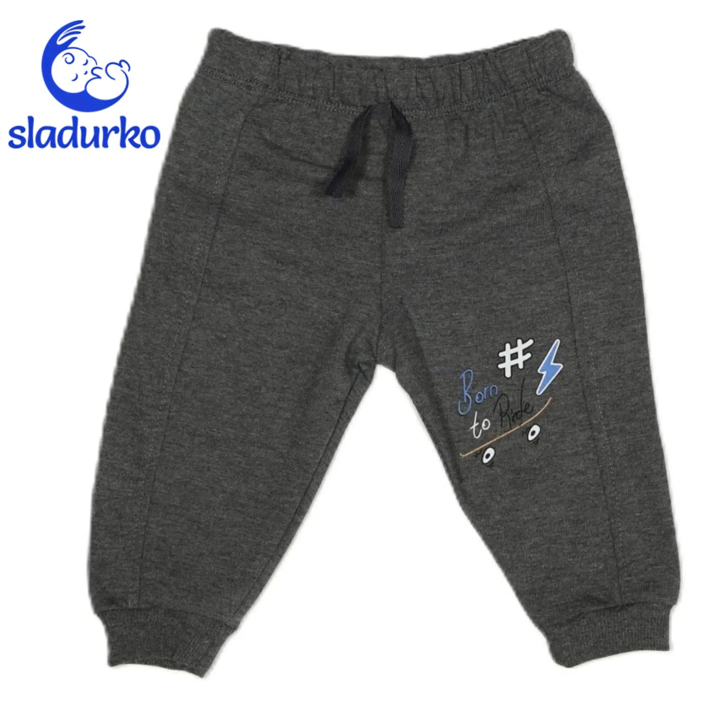 Комплект за момче от 3 части L.A Skate тъмно син/сив