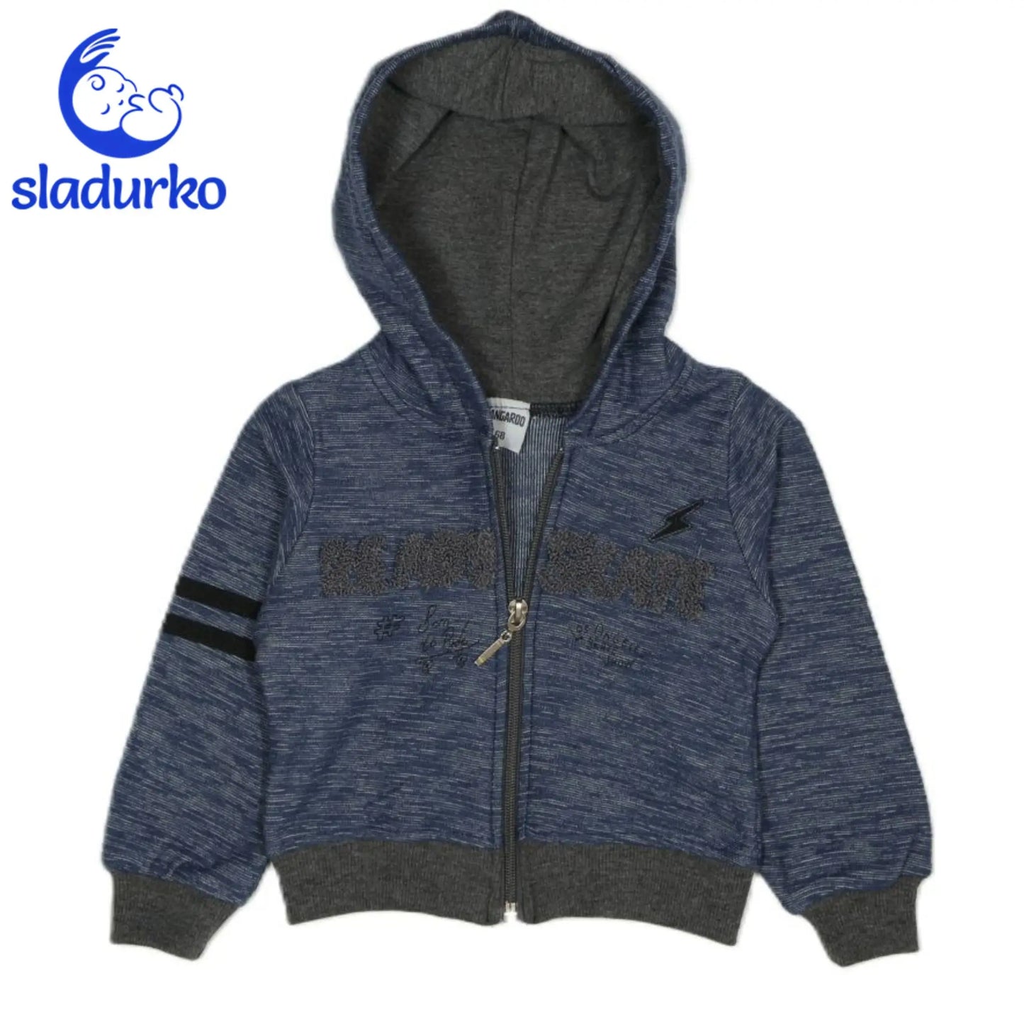 Комплект за момче от 3 части L.A Skate тъмно син/сив