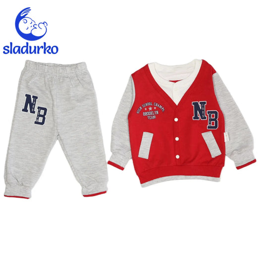 Комплект за момче от 2 части размер от 9 месеца до 2 годинки