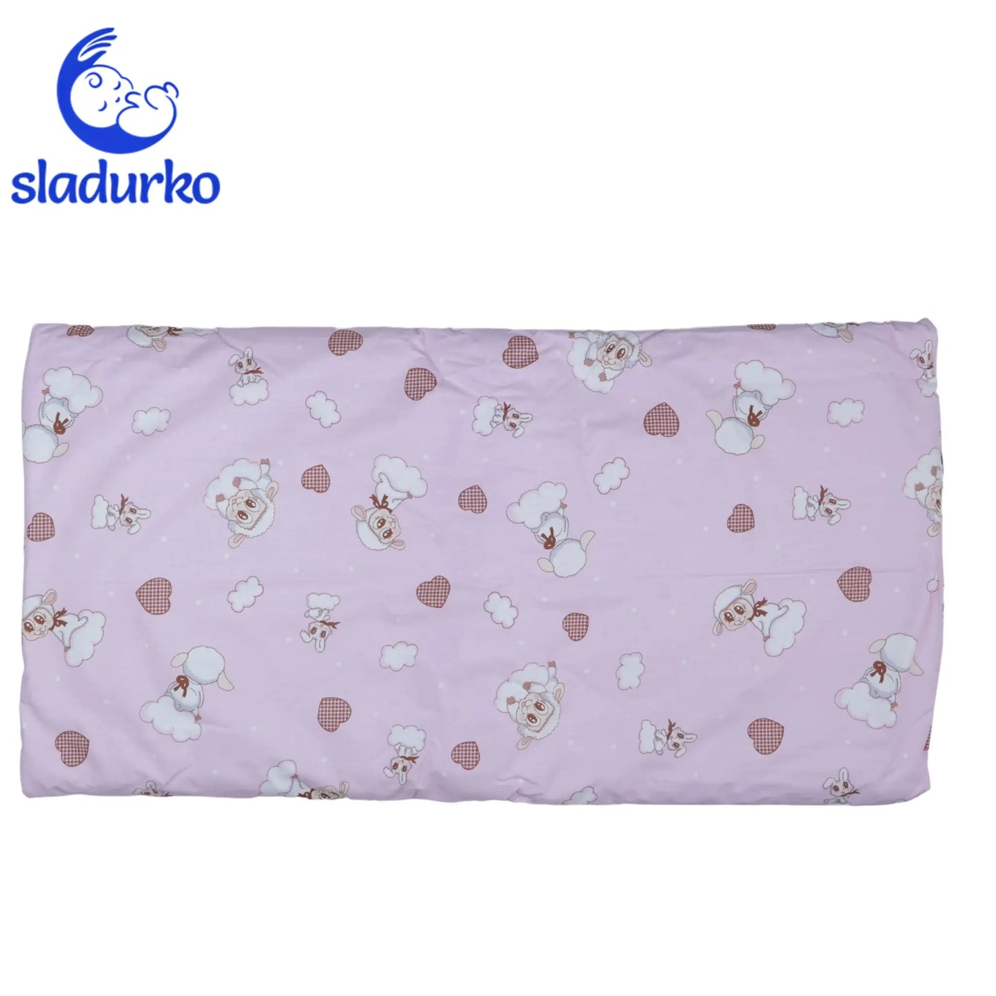 Спален комплект- олекотена завивка, долен чаршаф, калъфка за възглавница и мека възглавничка