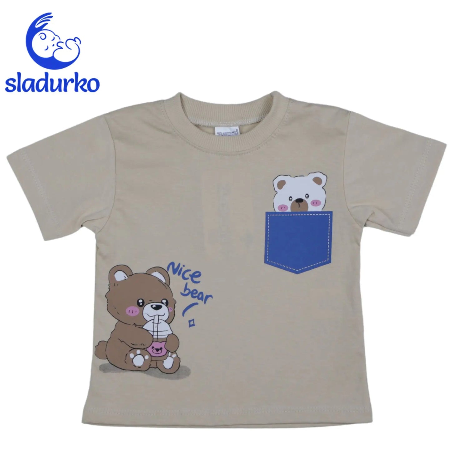 Бебешки летен комплект - тениска и къси панталонки