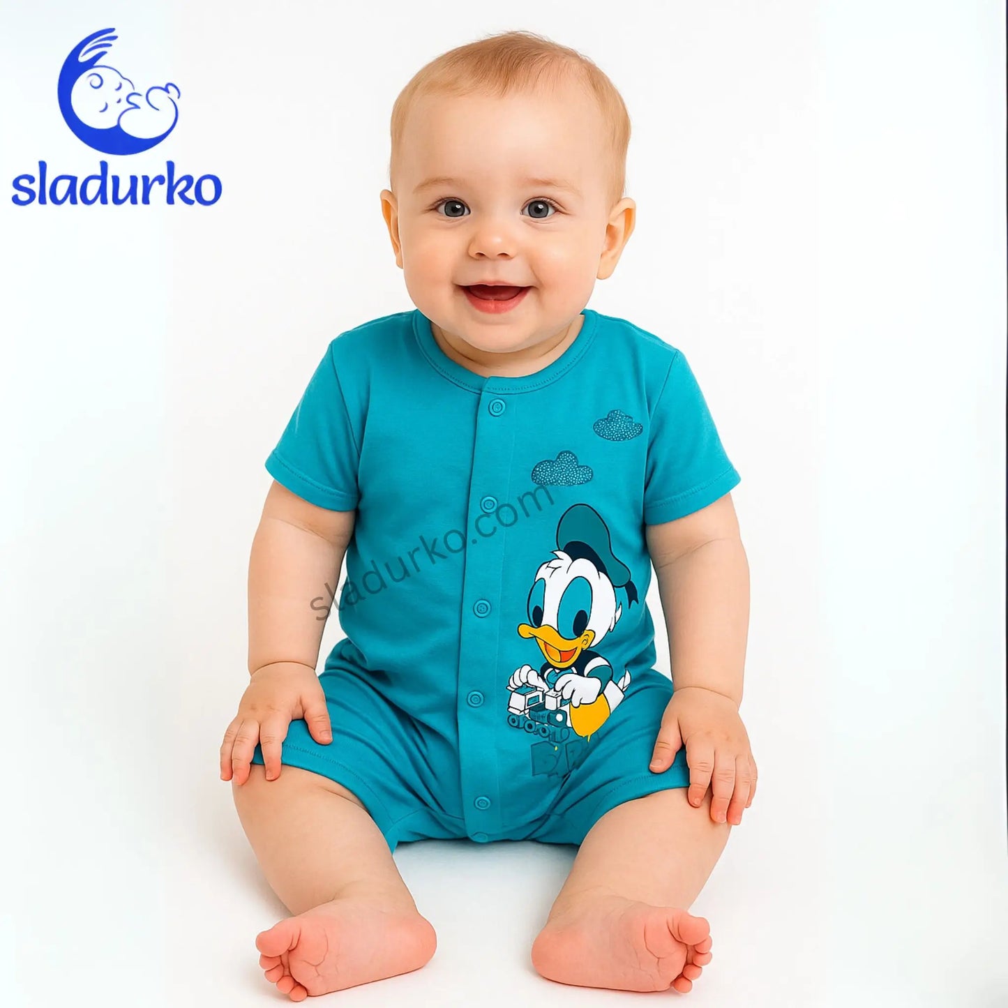 Бебешки гащеризон в тюркоазен цвят