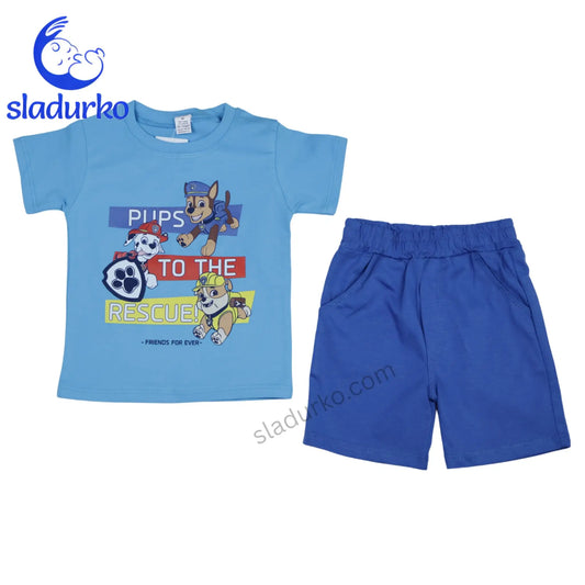 Летен комплект за момче - тениска и къси панталони