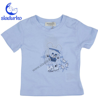 Летен комплект за момче “Blue Mouse” 100% памук