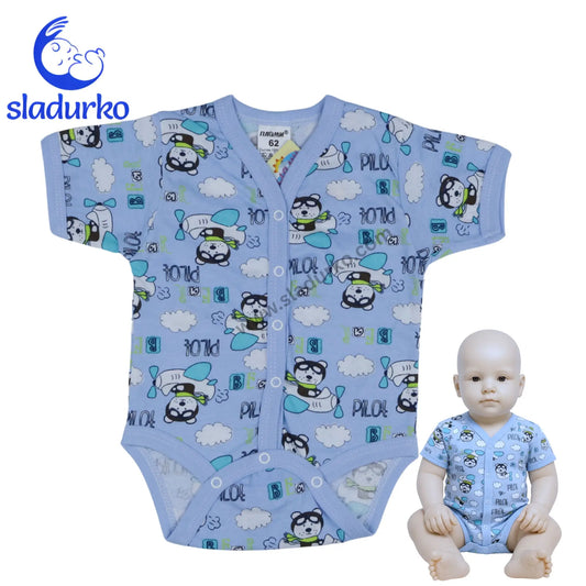 Бебешко боди с къс ръкав „Пилотчета“