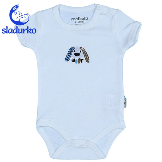 Боди с къс ръкав с куче