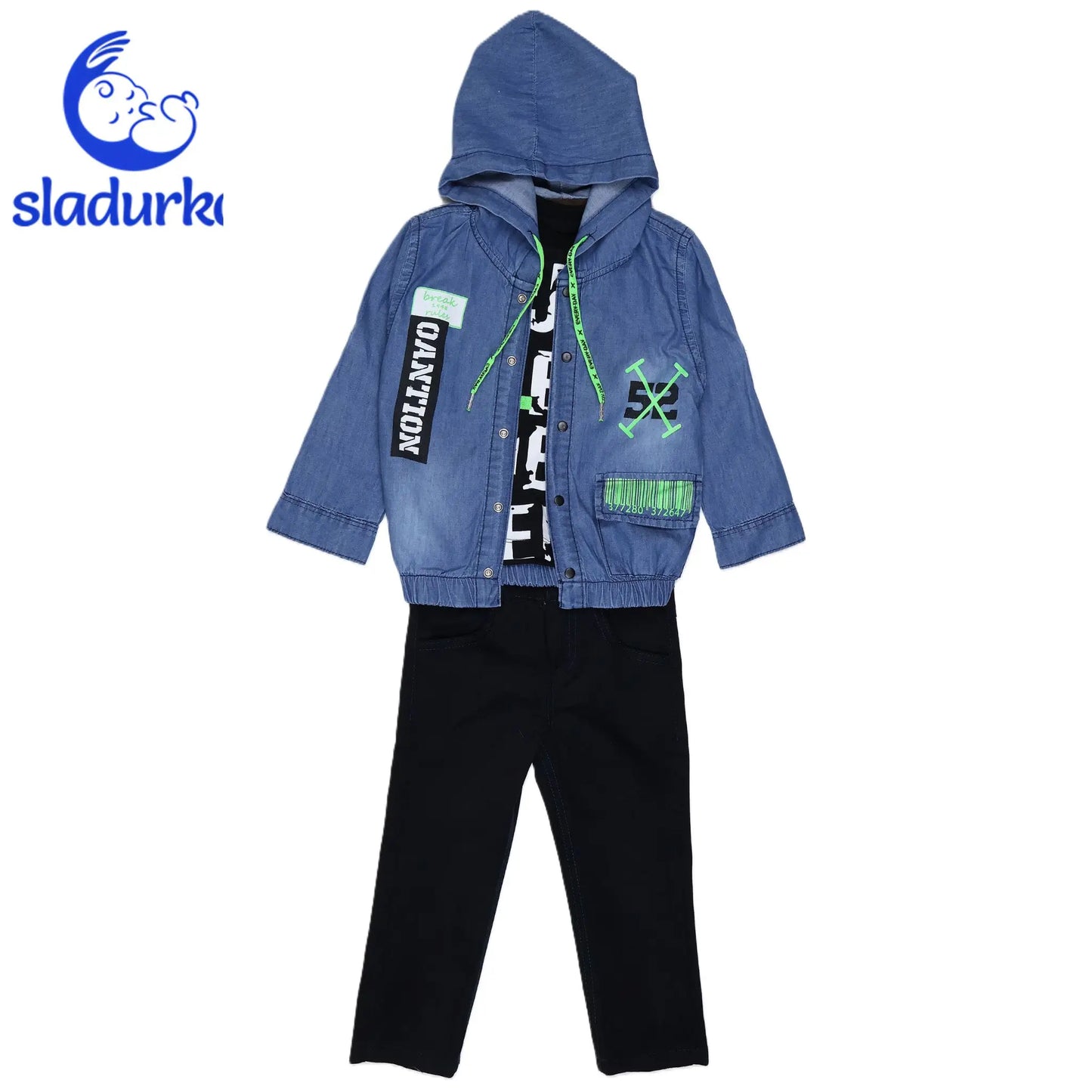 Пролетен дънков комплект за момче