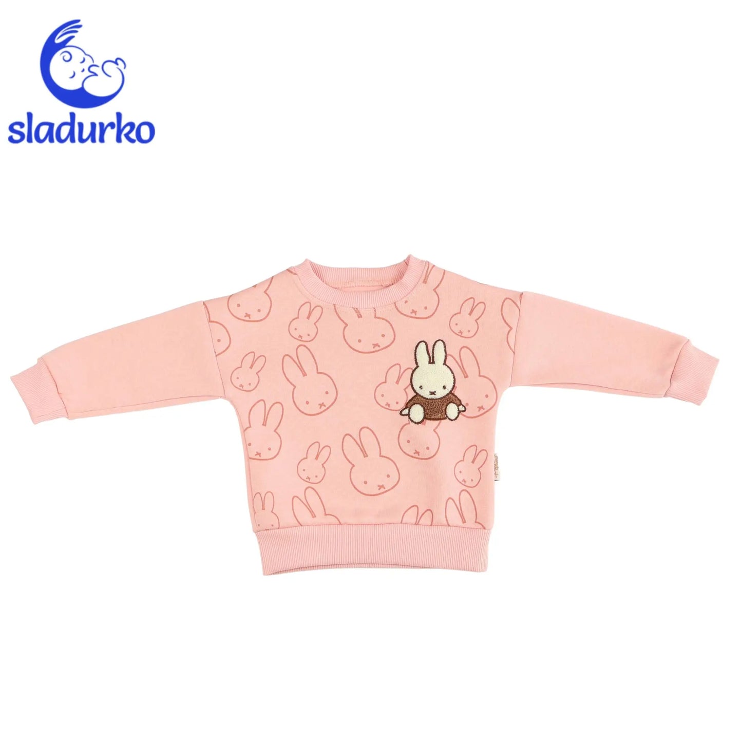 Ватиран комплект за момиче със зайче