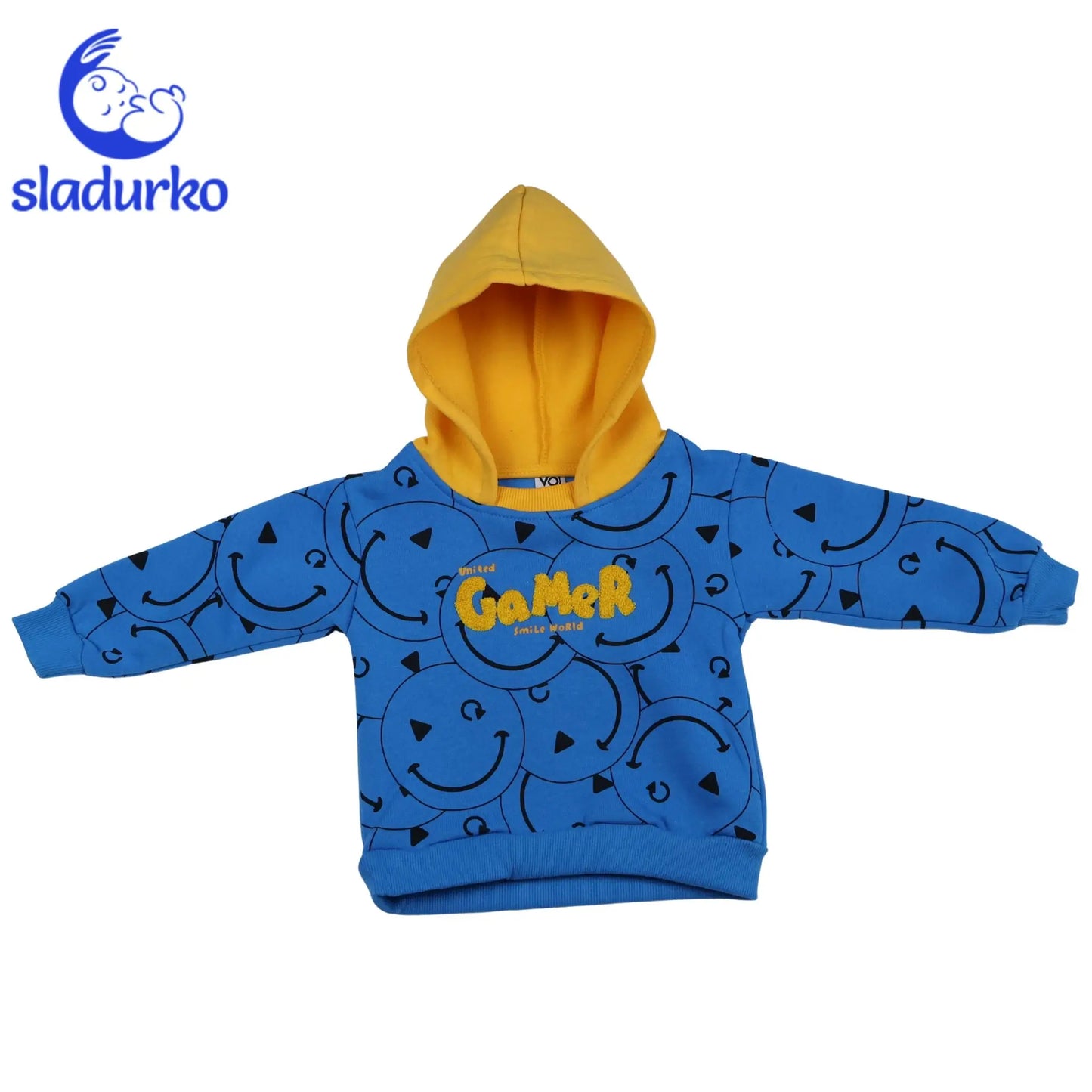 Блуза с качулка и панталонки за момче