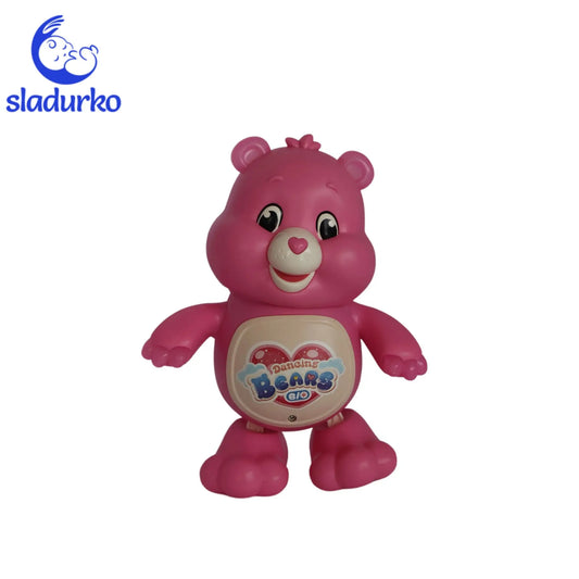 Розово танцуващо музикално мече