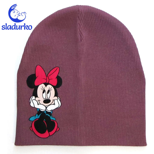 Шапка за момиче   -лилава