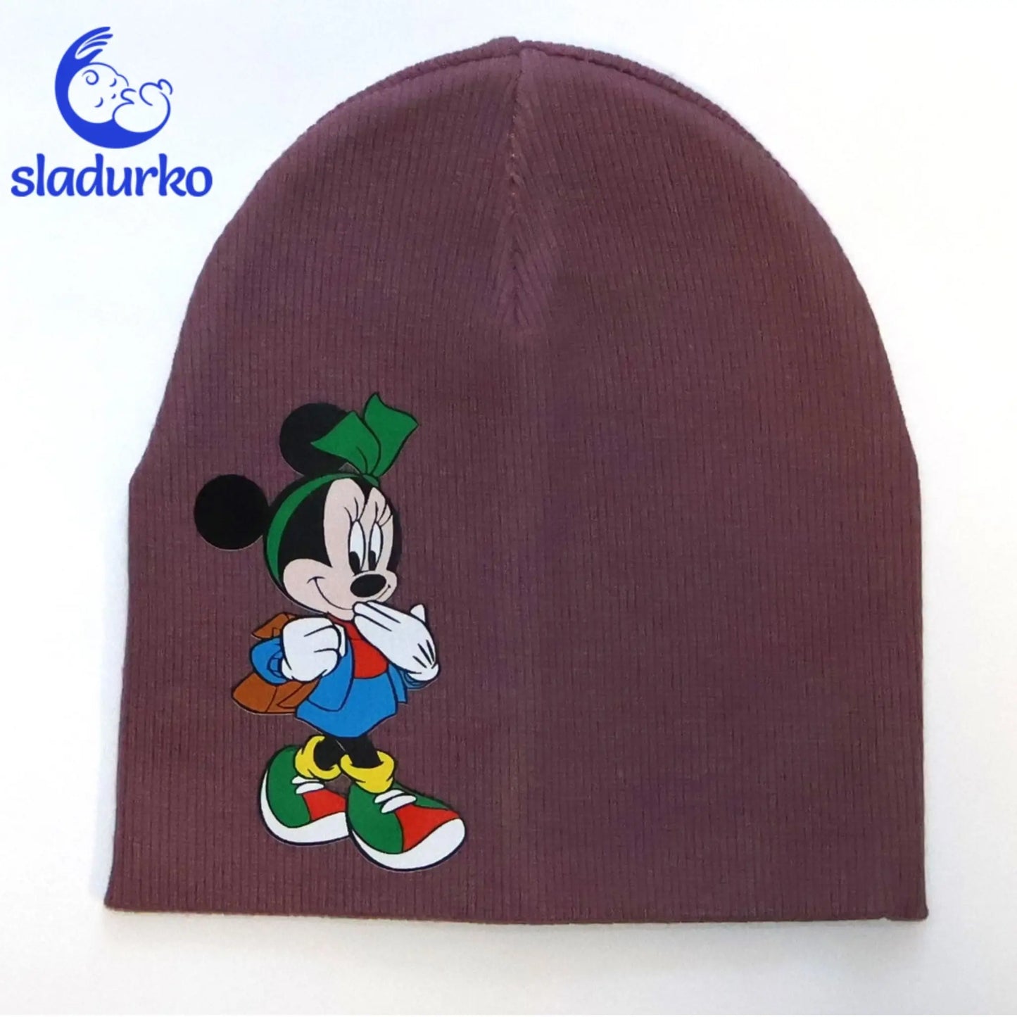 Шапка за момиче   -лилава