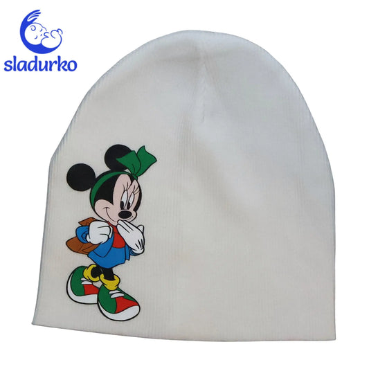 Шапка за момиче   - бяла